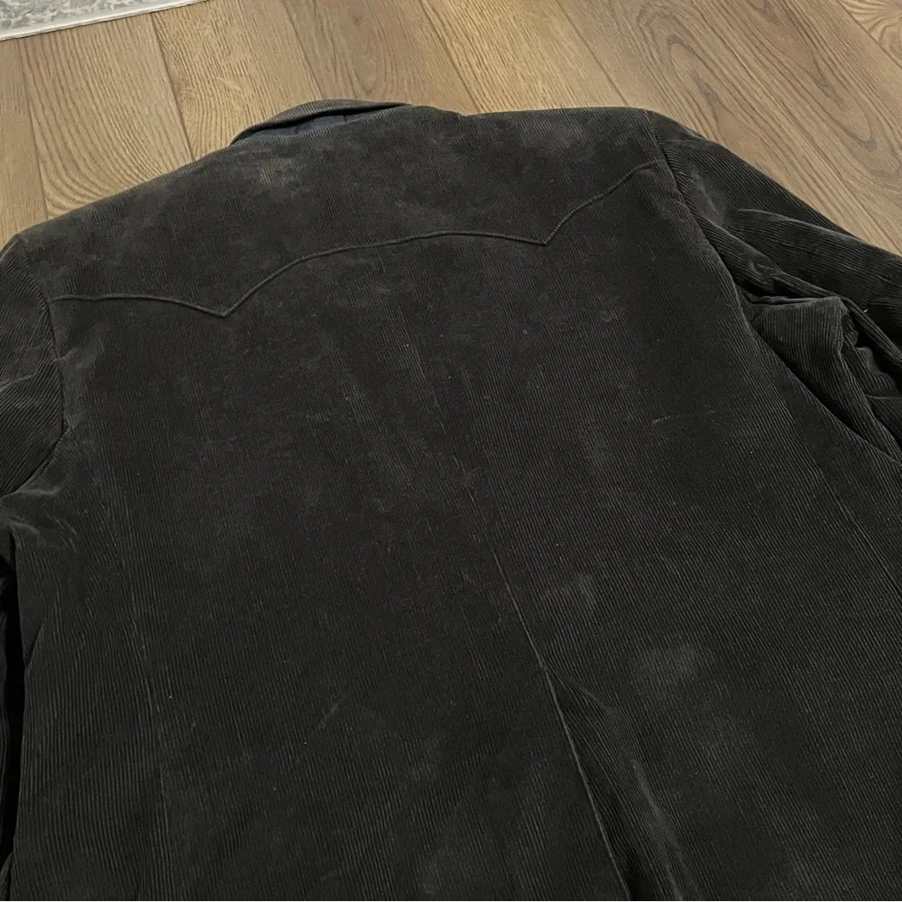 Circle S‎ Dallas Texas Corduroy Charcoal Gray Black Elbow Patch Sport Coat